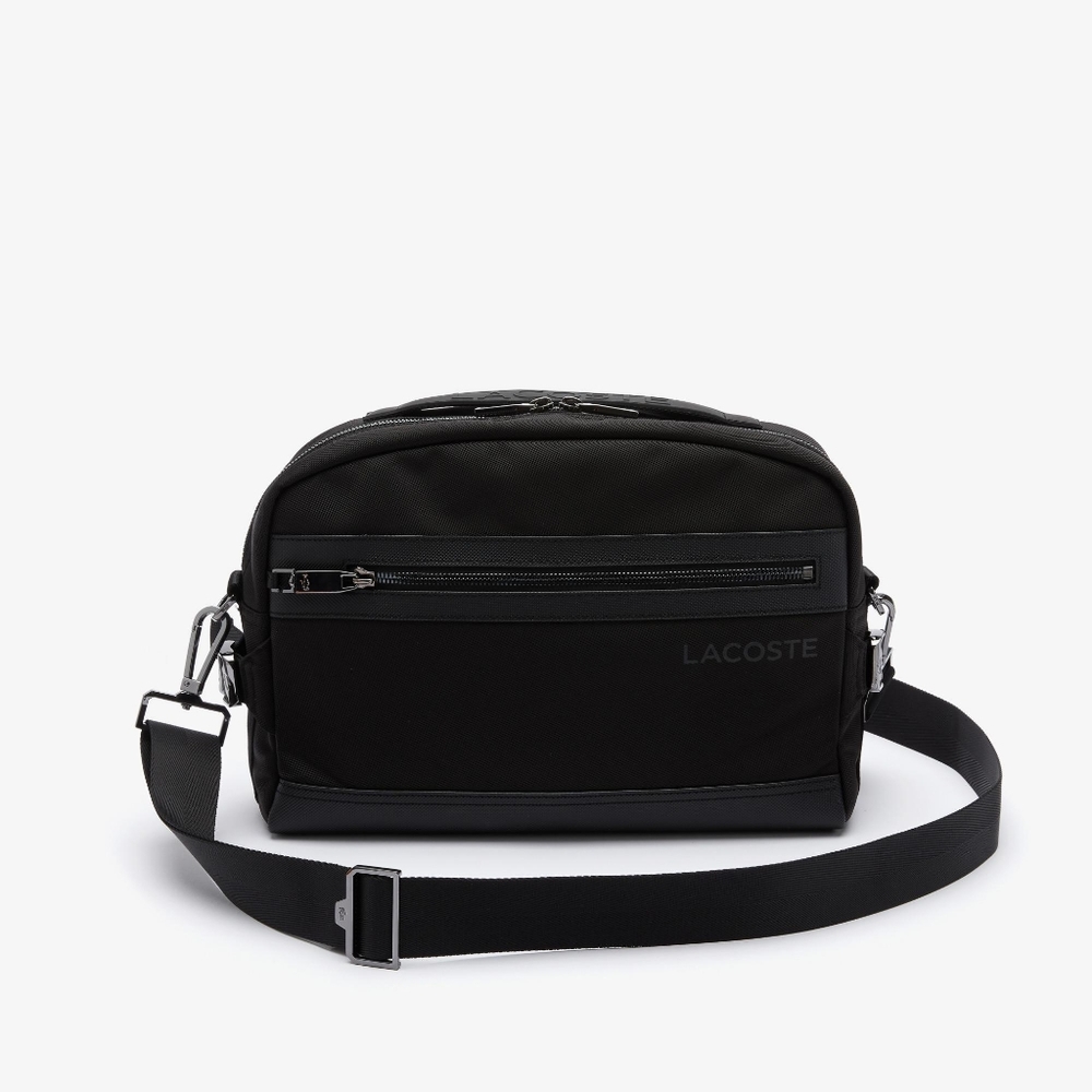 Lacoste On The Go Shoulder Strap Resistant Canvas Messenger Bag